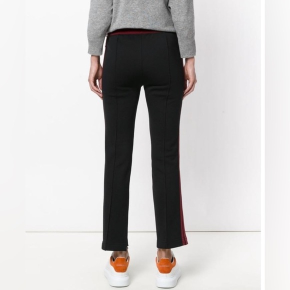 Helmut Lang Technical Track Black Pants Trousers Side Red Stripe Large $445 EUC - Picture 2 of 15